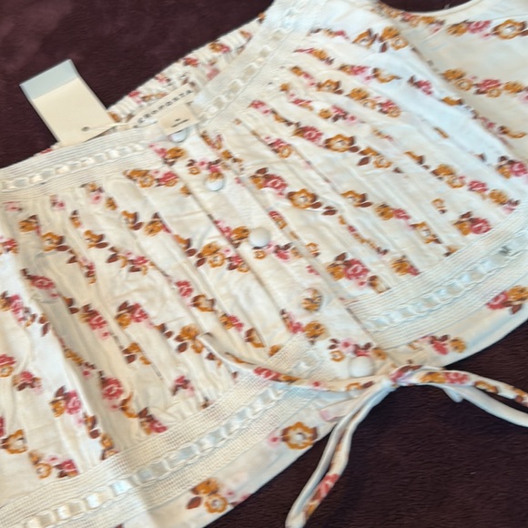 Aeropostale lace & ribbon trim cami / corset / crop top CUTE AF - Picture 3 of 8